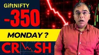 Stock Market Crash? Nifty -350 | Dow -800 Points | Monday Market Mein Kya Hoga?