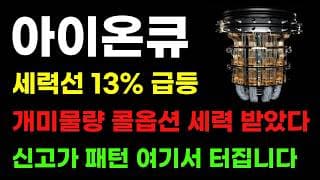 [ 아이온큐 분석 ] 세력선 13% 급등! 개미는 던지고 세력 싹 받았다! 신고가 패턴 너무 좋습니다!