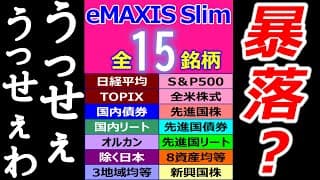 【スリム全15銘柄】 2025年「大暴落」、楽ちん投資で乗り切る 【積立750日目】