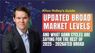 Updated Broad Market Levels, and What Gann Cycles are saying for the rest of 2025 - 2026