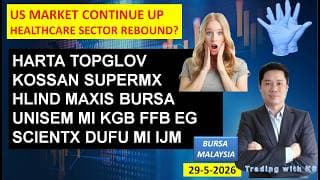 Daily KLSE BURSA UPDATE | 29-5-2026 |US MARKET CONTINUE UP | HEALTHCARE SECTOR REBOUND? HARTA KOSSAN