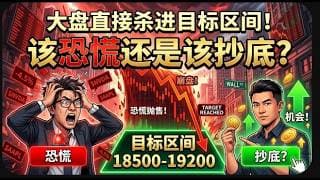 【美股富豪】大盘直接杀进目标区间！该恐慌还是该抄底？