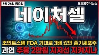 [네이처셀 주가 전망] FDA 직행 기대 vs 일정 불확실, 주봉 2만원 지지선 지켜지나 #네이처셀주가전망 #네이처셀목표가 #네이처셀