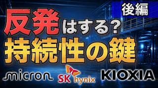 マイクロン・SKハイニックス・キオクシア株は戻る？AI設備投資は需要を先取りしすぎたのか【後編】
