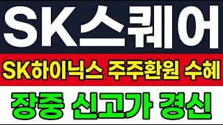 [SK스퀘어 주가 전망] (긴급) SK하이닉스 주주환원 신고가 경신 "이 가격" 터졌다.. 어디까지 갈까?!