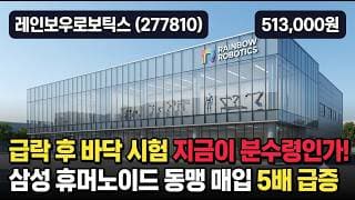 [레인보우로보틱스] 97만 → 51만 반토막, 바닥은 어디 - 오늘도 신저가 #레인보우로보틱스