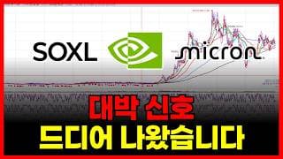 🚨(긴급) 대박 신호 드디어 나왔습니다. SOXL 삼성전자 마이크론 샌디스크 테슬라