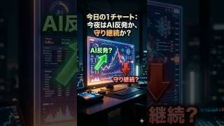 【今日の1チャート】今夜はAI反発か、守り継続か　#米国株 #NASDAQ #セクターローテーション