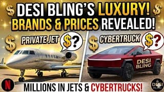 Desi Bling’s Luxury Collection! 💎 Private Jet & Red Cybertruck Prices Revealed!