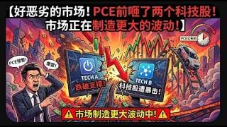 【美股富豪】好恶劣的市场！PCE前咂了两个科技股！市场正在制造更大的波动！