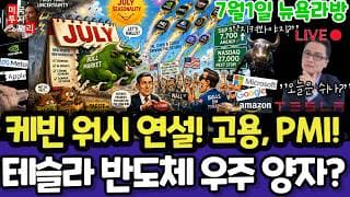 미국주식/케빈워시연설,ADP고용,ISM PMI(편집본)/테슬라 스페이스X 엔비디아 구글 애플 아마존 메타 아이온큐 삼성전자 마이크론 테크놀로지 브로드컴 인텔 AMD코어위브 샌디스크