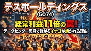 【株式投資銘柄分析】テスホールディングス（5074）蓄電池バブルの裏側！受注残450億に隠された「中国依存」という不都合な真実
