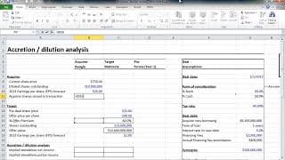 Financial Modeling Quick Lessons: Accretion / Dilution (Part 1) [UPDATED]