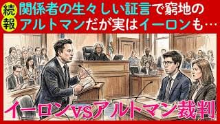 【続報：イーロン・マスクvsサム・アルトマン裁判】関係者の生々しい暴露で泥沼の様相⋯世紀の裁判の行方はどうなる？