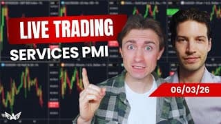 LIVE Trading ISM Services PMI Gold, Nasdaq, Forex | A1 Trading Show