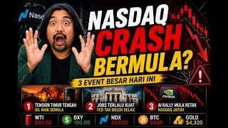 🚨Oil Spike Lagi! Nasdaq & Bitcoin Boleh Jatuh Lagi Hari Ini
