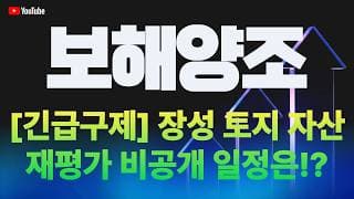 보해양조 주가 전망 / [긴급구제] 장성 토지 자산 대평가 비공개 일정은!?