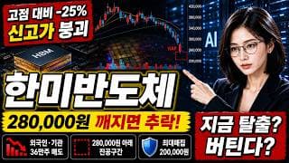 [한미반도체 주가 전망] 한미반도체 개미만 떠받친다? 내일 던질까 #한미반도체