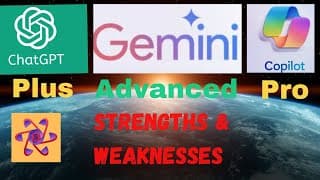 Advanced AI Chatbots: Strengths and Weakness of ChatGPT Plus, Gemini Advanced, and Copilot Pro