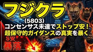 【株式投資銘柄分析】フジクラ(5803)暴落した最重要国策企業の骨を拾え！裏の数字を読めば「絶好の狩猟解禁日」だ