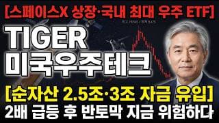 [TIGER 미국우주테크 전망] 스페이스X 상장에도 급락…국내 최대 우주 ETF 지금 사도 되나? #TIGER미국우주테크주가전망 #TIGER미국우주테크목표가 #TIGER미국우주테크