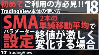移動平均線(SMA)の使い方！: 終値が激しく変化する場合