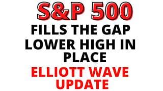 Elliott Wave Update:   S&P 500 Fills the with a Lower High in Place - CRASH WAVE 3 Likely Underway