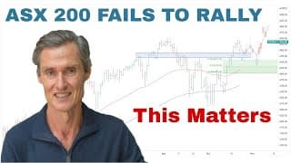 ASX 200 Fails to Rally — This Is Important | Stock Market Technical Analysis