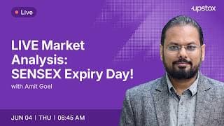 🔴 Live Market Analysis: SENSEX Expiry Day | 04 June 8:45AM | Amit Goel | Upstox