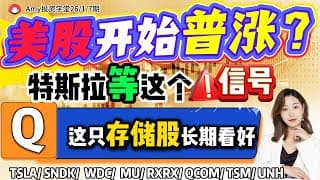 股票|美股|💥美股会迎来普涨行情吗！ ⭐特斯拉中长期反转等这个信号！该股26年长期看好！【美股26.01.07盘前展望】#tsla #美股#股票#wdc #sndk #qcom#tsm#MU#UNH