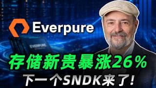 存储新贵暴涨26%，错过美光翻6倍，别再错过它! 深度拆解存储黑马Everpure的翻倍逻辑, 必看! P,SNDK,MU,WDC,STX#trading  #投資  #美股
