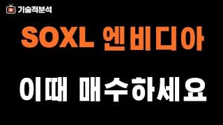 SOXL TQQQ 엔비디아 매수는 이때입니다! ｜주요 증시 시황