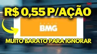 BMGB4 AÇÃO BARATA PAGANDO 10% EM DIVIDENDOS | EU TENHO NA MINHA CARTEIRA APOSENTADORIA?