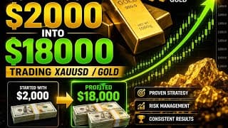 HOW I TOOK $2000 INTO $18000  TRADING XAUUSD/GOLD