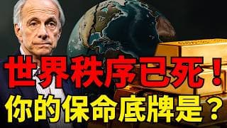 達利歐嚴重警告：全球秩序徹底崩塌！你以為的安全資產，正悄悄洗劫你的財富...普通人的底牌除了黃金還有什麼？#黃金#達利歐#巴菲特#聯準會