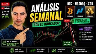 Operativa con el Indicador - Análisis Semanal😎 | Análisis y Trading en Vivo (NASDAQ - BTC - XAU)