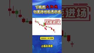 #股票|#Serena|#赢在美股|下跌现大阳线,切莫冲动轻易抄底#shorts
