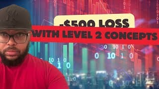AI ENGINEER DAY TRADING ES LEVERAGING LEVEL 2 CONCEPTS | STAY AT HOME WITH ME TRADING | I LOSS $500