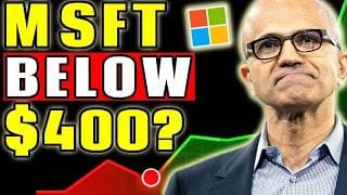 Is Microsoft Back Below $400 a MASSIVE Opportunity? | Microsoft (MSFT) Stock Analysis! |
