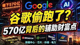 570亿悄悄砸下去，Google在干一件大事：贸易战只是表面，AI才是真正战场！#美股 #投资 #财经