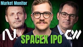 SpaceX IPO BOOMING, NBIS & CRWV Entering Nasdaq  | Market Monitor
