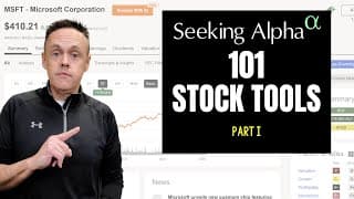 Seeking Alpha Review Part I: Stock Analysis Tools