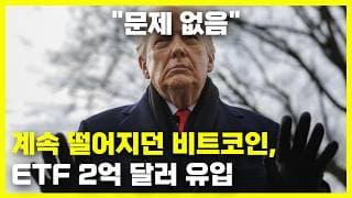 비트코인 연속 하락 끝? ETF 매수세 유입과 트럼프 코인 논란