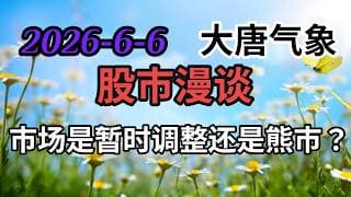 2026-6-6-大唐气象股市漫谈 | 市场是暂时调整还是熊市