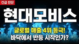 [현대모비스 주가 전망] 글로벌 매출 4위! 반등 랠리 시작인가? #현대모비스주가전망 #현대모비스목표가 #현대모비스