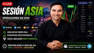 Trading con el Indicador - Sesión Asia😎 | Análisis y Trading en Vivo (NASDAQ - BTC - XAU)