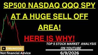 QQQ SP500 AT A HUGE SELL OFF AREA! MEGA Apple Tesla Msft Google Also is going to crash! Stockmarket
