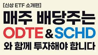 [신상 ETF 소개편] 매주 배당주는 ODTE, SCHD와 함께 투자해야 합니다.