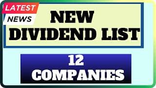 12 Companies dividend details || Dividend out in April 2026 | Latest dividend