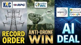 KEC International Share News | BEL Defence Order Update | Wipro Microsoft AI Partnership
